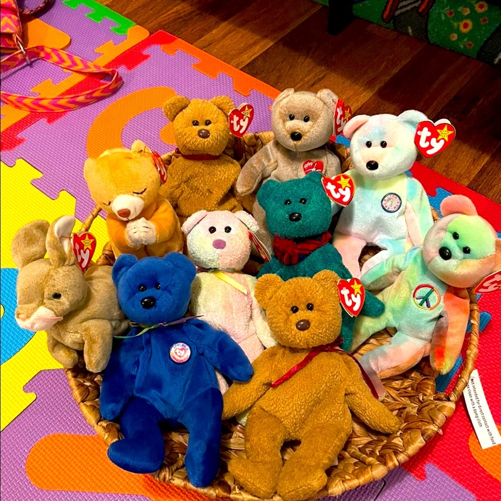 1993 ty beanie bear lot